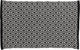 Differnz wales badmat 100% katoen zwart wit 50 x 80 cm