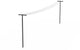 Brabantia hangout waslijn - met palen - tot 50 meter drooglengte - black