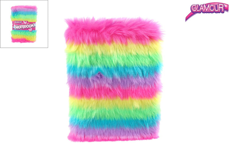 Load image into Gallery viewer, Van manen veenendaal bv glamour fluffy notitieboek a5 - 80 pag.
