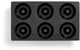 Lékué bakvorm 6 donuts of bagels - siliconen - black