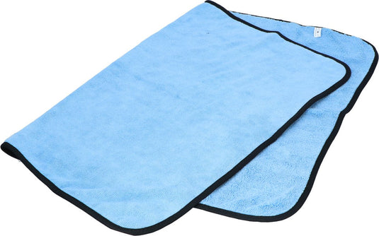 microvezel droogdoek XL 64 x 88 cm blauw