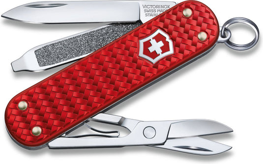 Victorinox classic precious alox zakmes - iconic red - 5 functies