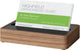Sigel visitekaarthouder - 107x63x22mm - eikenhout met zwart acryl - voor 30 kaartjes - si-va200