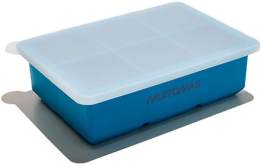 Muitomas ijsblokjesvorm silicone - stijlvol design - duurzaam herbruikbaar - blauw