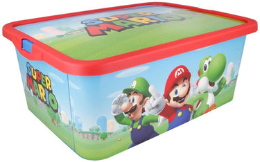Merkloos sans marque opberg box 13 l super mario - rood blauw