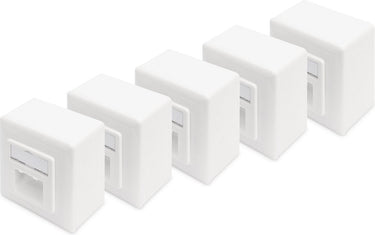 Digitus dn-9006 b5-n netwerkdoos opbouw (op muur) cat 6 2 poorten zuiver wit 5 stuk(s)