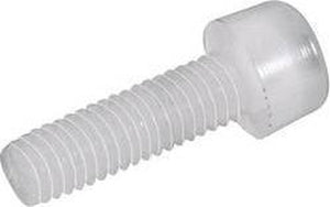 Toolcraft 830290 cilinderschroeven m3 30 mm binnenzeskant (inbus) din 912 kunststof, polyamide 10 stuk(s)