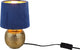 Rl live your light reality sophia - tafellamp - goud - excl. 1x e14 40w - snoerschakelaar - blauwe kap