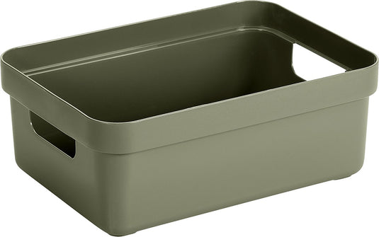 Sunware - sigma home opbergbox 9l donkergroen - 35 x 24,6 x 12,2 cm