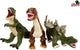 Dinoworld dinosaurus knuffel pluche speelgoed met plastic tanden 62-73cm.