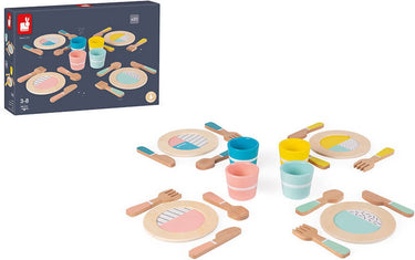 Janod - houten servies - poppen theeset