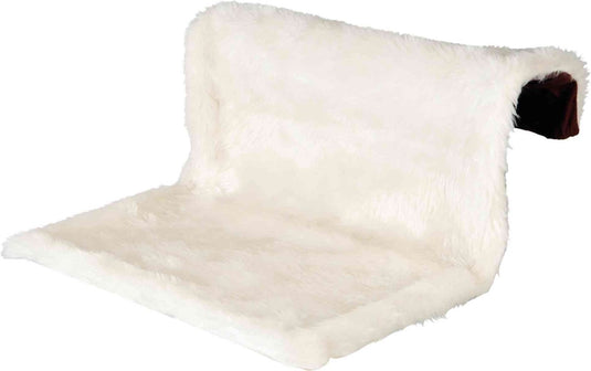 Trixie radiatorhangmat pluche velours creme bruin