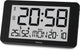 Hama wandklok- cuba- radiogestuurd - thermo- hygrometer- zwart