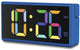 Hama wekker- ibiza - multicolor-display - usb oplaadfuntie - blauw