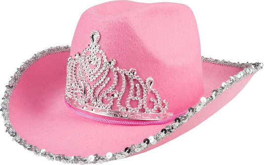Boland hoed glimmer roze