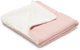 Little dutch gebreid wiegdeken - fleece - roze - essentials
