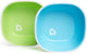 Munchkin kinderservies kommetjes - splash anti-slip kommetjes - diepe wanden - vaatwasser- en magnetronbestendig - per 2 stuks - vanaf 6 maanden - blauw groen