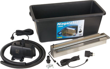 Ubbink - niagara-set 60 - vijverwaterval - met ledverlichting - complete set