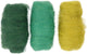 Creativ company cc creotime gekaarde wol set 3x10gr groene harmonie