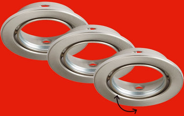 Briloner leuchten reng - inbouw armatuur - 7110- 032 - set van 3 - lichtbron niet inbegrepen - gu10 fitting - ip23 - ø8,6 x 6,5 cm