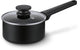 Brabantia vanta steelpan met deksel -ø 16 cm - sauspan - keramische antiaanbaklaag titanium versterkt - geschikt voor inductie - 100% pfas vrij - zwart
