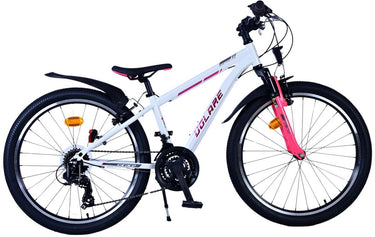 Volare xc race kinderfiets - 24 inch - wit roze - 21 speed