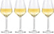 Alpina wijnglazen witte wijn - 4 stuks witte wijnglazen - wijnglas 38cl - wijnglazen set - glazenset voor diner - wijn glazen - helder glas