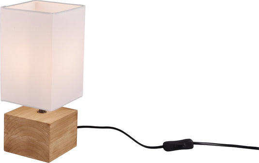 Rl live your light reality woody - tafellamp - natuurlijk - excl. 1x e14 3,5 w - snoerschakelaar