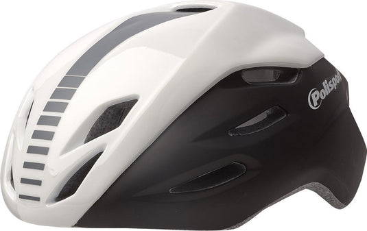 Polisport helm Aero Road mat wit glans wit grijs L 58-61cm
