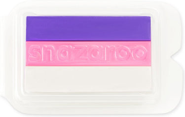 Snazaroo 1117001 split cake floral 3 kleuren schminkverf – paars roze wit face paint, huidvriendelijk afwasbaar