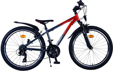 Volare xc race kinderfiets - 24 inch - rood grijs - 21 speed