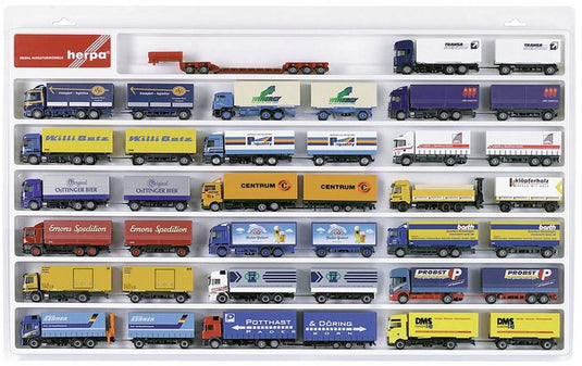Herpa 029346 h0 vitrinekast kunststof 700 mm x 450 mm x 35 mm