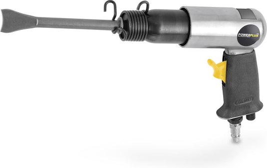 Powerplus pneumatische beitel powair0019 - hak- en sloopwerk, 216l min, 3500bpm, 6.3 bar, 4 j, 5 accessoires, opbergkoffer