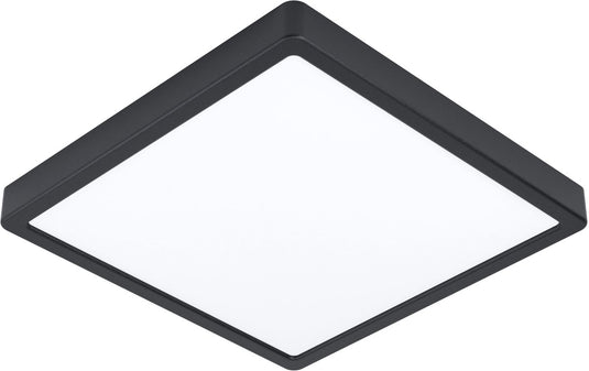 Eglo fueva 5 opbouwlamp - led - 28,5 cm - zwart - badkamer