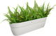 Elho vibia campana easy hanger xxl 70 - plantenbak voor balkon - balkonbak - 100% gerecycled plastic - l69 x b26.8 x h23.7 cm - zijdewit