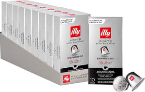 Illy forte espresso koffiecups - intensiteit 9 9 - 10 x 10 stuks