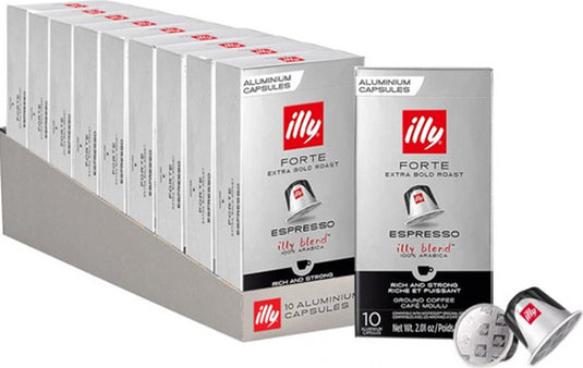 Illy forte espresso koffiecups - intensiteit 9 9 - 10 x 10 stuks