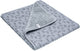 Snoozebaby wiegdeken 75 x 100cm - wieglaken 100% biologisch katoen - baby deken tog 2.0 cloudy grey - grijs -