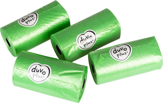Duvo plus - hondenpoepzakje - hond - poepzakjes eco bio-afbreekbaar comfortpak 300st - 23x33,3cm groen - 300st