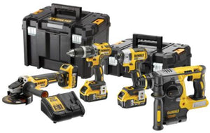 Dewalt dck422p3t - combo set - 18v xr - 4 gereedschappen - 3x 5,0ah