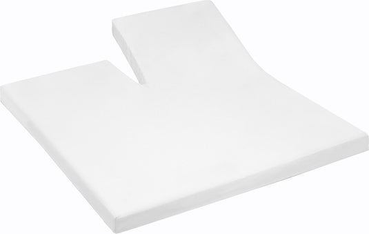 Cinderella - single-split - topper hoeslaken - premium molton - tot 15 cm matrashoogte - 180x200 cm - wit