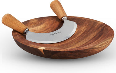 Cole mason ashden wiegemes snijplank - acacia hout - ø 24cm