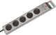 Brennenstuhl super-solid-line stekkerdoos 5-voudig zilver 2,5m h05vv-f 3g1,5 *fr*