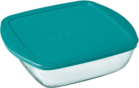 Pyrex - cook en store - 1l vierkant met deksel