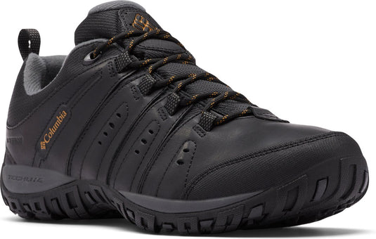 Columbia woodburn ii waterproof heren wandelschoenen - black, caramel