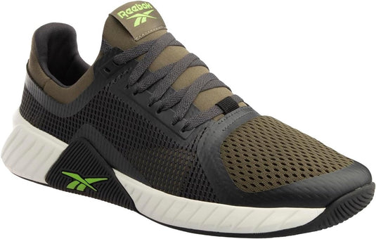 Reebok flip charge grape leaf jet black lime heren sportschoenen - zwart - groen