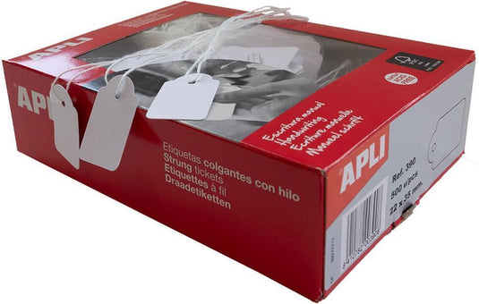 Apli labels draad 1000 onderdelen wit fiches 7 x 19 mm (1000 unidades)