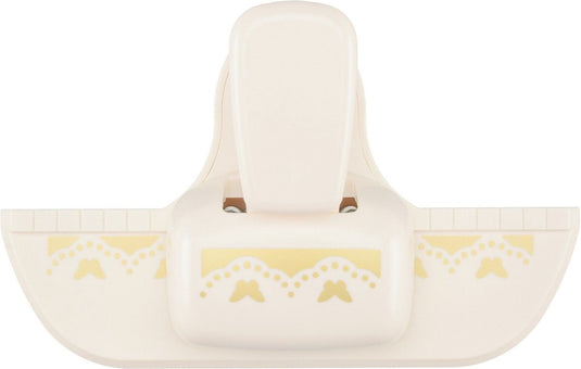 Vaessen creative pons - randpons vlinder - 1,3 x 4,5 cm - ivoor