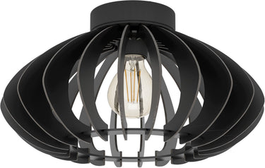 Eglo cossano 3 plafondlamp - e27 - ø 38 cm - zwart