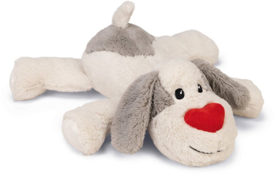 Beeztees xl-knuffel ties - hondenspeelgoed - pluche - wit - 48x46x11 cm xl